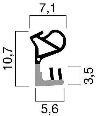 Profilquerschnitt
2064 (M 1:1)